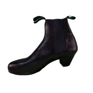 Botin de caballero para el baile en piel negra
