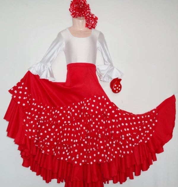 Falda de Flamenco con lunares