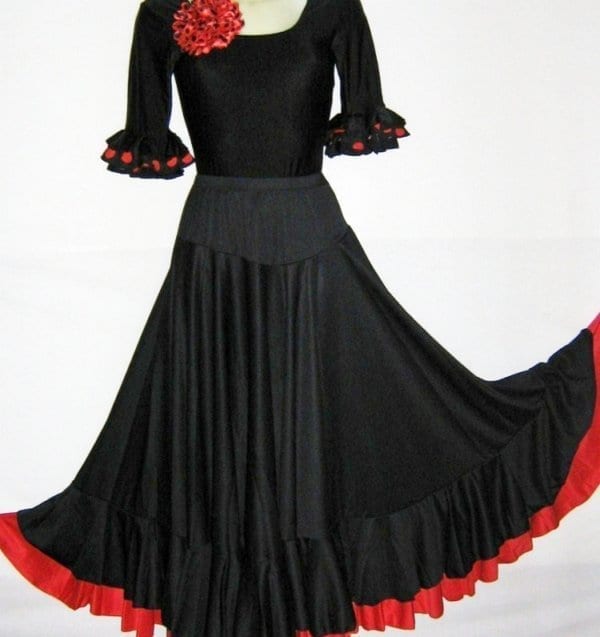 Falda flamenco mujer