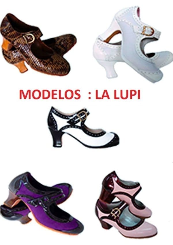 LA LUPI1C ZAPATO ARTESANO EN ANTES Y ADORNO GRABADO CON TACON LACADO - Imagen 6