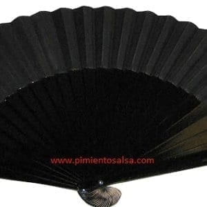 Pericon ,abanico de Flamenco en negro
