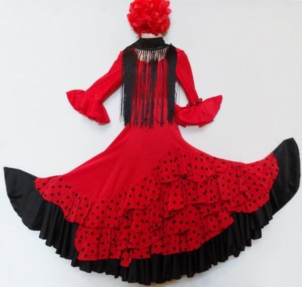 Falda niñas para el flamenco
