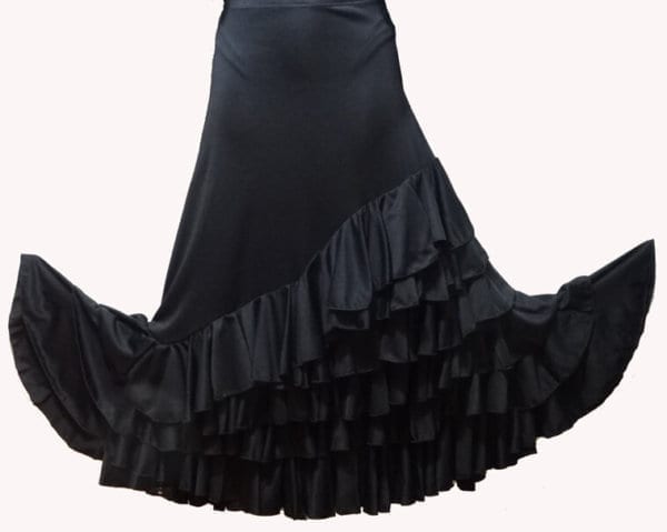 falda  flamenco para mujer de 4 volantes